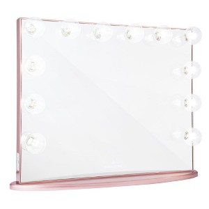 Impressions  Vanity Hollywood Glow XL Vanity Mirror with 12 LED Bulbs Dressing Makeup Mirror Dual Power Outlets - 1 of 4