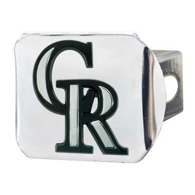 MLB Colorado Rockies Metal Hitch Cover