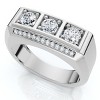 Pompeii3 1Ct TW Men's Diamond Ring Lab Created 14k Gold or Platinum - 3 of 4