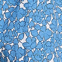 paradise blue tossed floral