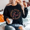 Simply Sage Market Women's Graphic Sweatshirt My Favorite Color Is Fall Circle - 2 of 4