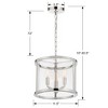 Crystorama Lighting Devon 3 - Light Chandelier in  Polished Nickel - 2 of 4