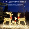 Best Choice Products 6.5ft 3-Piece Lighted Christmas Deer Set Outdoor Yard Decoration with 385 LED Lights, Stakes - 2 of 4
