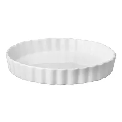 HIC Harold Import Co Porcelain 8 Inch Round Quiche Baking Dish