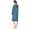 Casual Nights Women's Flannel Plaid Long Sleeve Nightgown - 3 of 4