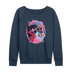 Women's - LOL Surprise! - Sweet & Spicy Babes Lightweight French Terry Wide Neck Long Sleeve Shirt - 1 of 4