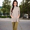 Anna-Kaci Women's Ribbed Knit Turtleneck Tunic Sweater with Front Pockets - image 4 of 4