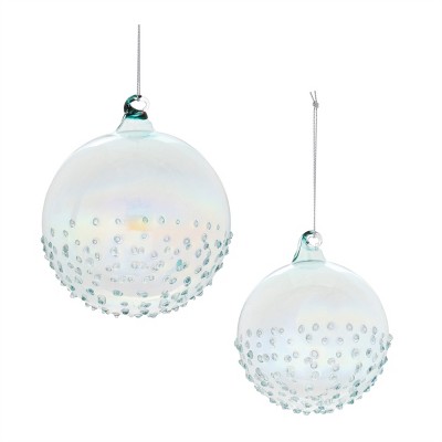 Iridescent Glass Ball Ornament (Set of 12)