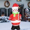 coucheta Christmas Inflatables 7FT Santa Claus with Gift Boxes, Outdoor Blow Up Christmas Decorations with Built-in LED Lights - 2 of 4