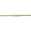 Black Bow Jewelry 1.9mm 14k Yellow Gold Diamond Cut Round Wheat Chain Necklace - 4 of 4