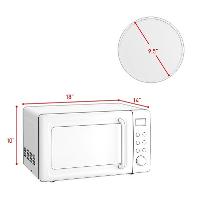 Costway Microwave Ovens Target, Costway Retro Countertop Microwave Oven