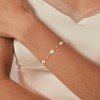Turandoss Gold Pearl Bracelets for Women Girls - 18K Gold Plated Freshwater Pearl Beaded Bracelet, Dainty Link Bracelets, Christmas Gifts, 6+2In - 4 of 4
