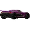 Koenigsegg Agera R Purple Metallic with Black and Yellow Stripes "Timeless Icons" Series Diecast Model Car by Hot Wheels - 3 of 4