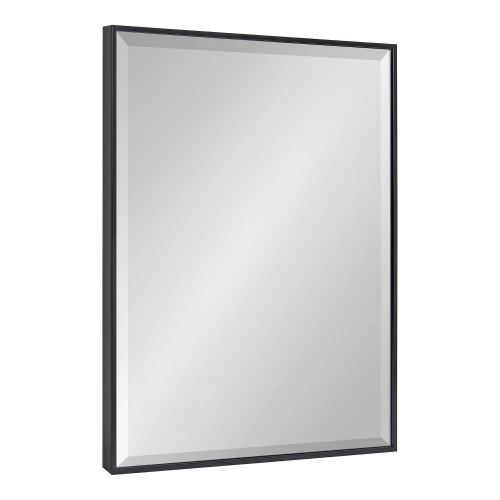 Photos - Wall Mirror 22.7" x 28.7" Rhodes Rectangle  Black - Kate & Laurel All Thing