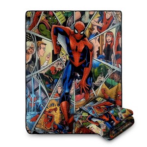 Bazillion Dreams Marvel Legends Spider-Man Characters in Web Fleece Softest Comfy Throw Blanket for Adults & Kids | Measures 60 x 50 Inches - 1 of 4