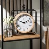 Sullivans 12.5" Wood & Metal Framed Desk Clock - 3 of 3