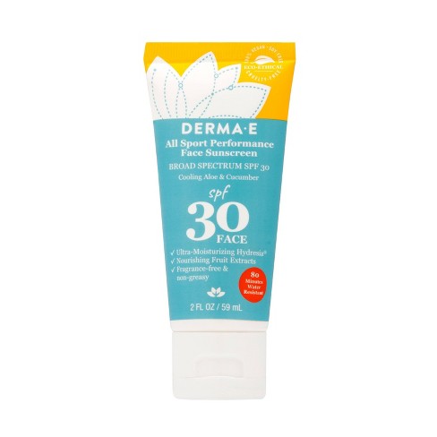 derma e All Sport Performance Face Sunscreen - SPF 30 - 2oz - image 1 of 3