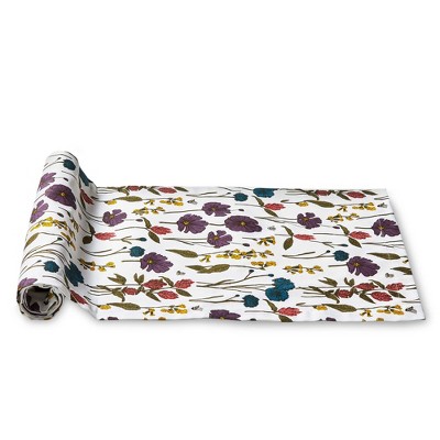 tag Lavender & Honey Bee Floral Table Runner - Machine Washable, 72" x 16", Perfect for Home Decor and Events