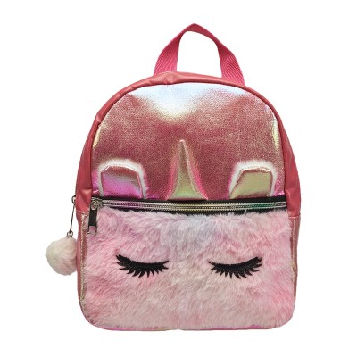 Limited Too Girl's Crossbody Bag In Furry Pink Unicorn : Target