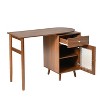 NicBex Computer Desk with 90 Degree Rotating Desktop, Versatile Writing Desk with Shelves and Cabinets for Living Room, Office - 4 of 4