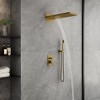 CASAINC 22'' Wall Mounted Rectangular Overhead Dual Function Shower System with Handheld Sprayer - 3 of 4