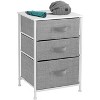 Sorbus 3  Drawers - Steel Frame, Wood Top & Easy Pull Fabric Bins - Perfect for Home, Bedroom, Office & College Dorm - 4 of 4