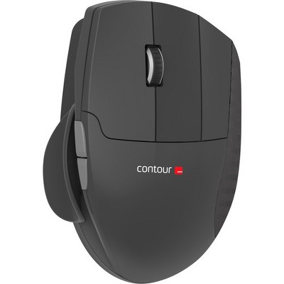 Contour Unimouse Mouse - PixArt PMW3330 - Cable - Black, Slate - USB - 2800 dpi - Scroll Wheel - 6 Button(s) - Left-handed Only
