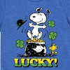 Boys' - Peanuts - Lucky Snoopy Short Sleeve Graphic T-Shirt - 2 of 4