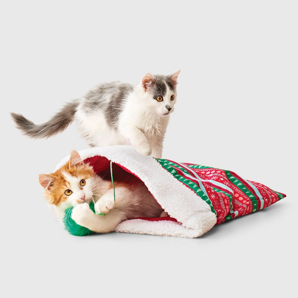 (( pack of 3 pcs)) Gingerbread Playhouse Crinkle Bag Cat Toy - Wondershop™