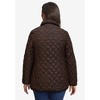 Jessica London Women's Plus Size Snap-Front Quilted Coat - image 3 of 4