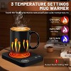 FAAYFIAN 3-Temperature Coffee Mug Warmer with 6 Timer Settings & Status Display, Portable Cup Warmer for Desk with Silicone Pad - 2 of 4