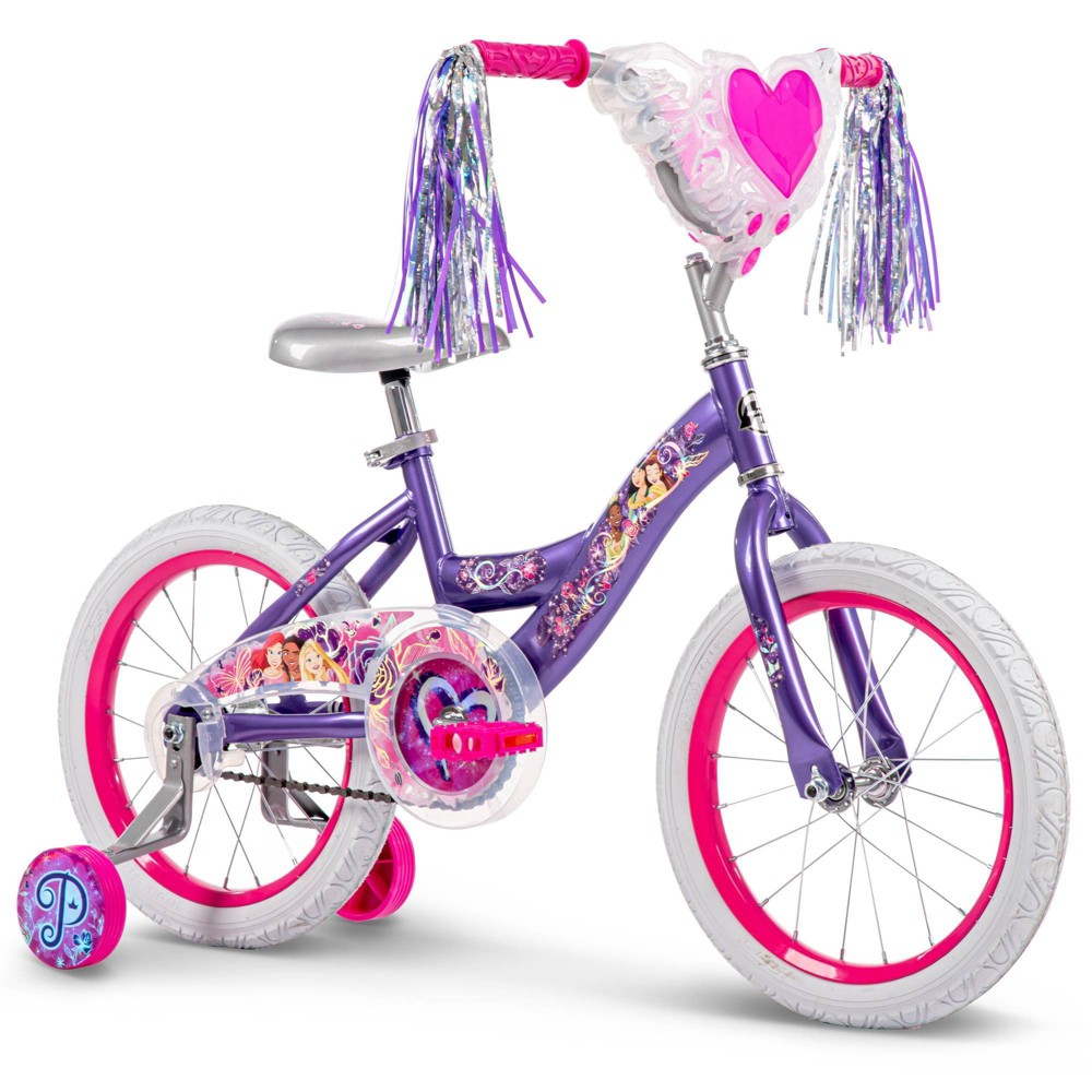 Huffy Disney Princess Kids' Bike - 16" Wheels - Training Wheels - Purple