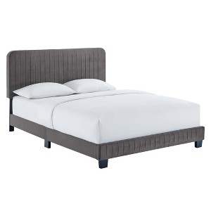 Modway Celine Channel Tufted Performance Velvet Full Platform Bed - 1 of 4