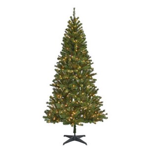Celebrations 7-1/2 ft. Slim LED 300 lights Fir Tree Color Changing Christmas Tree - 1 of 1