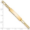 Black Bow Jewelry 14k Yellow Gold I.D. Bracelet with Lobster Clasp, 7 Inch - 3 of 4