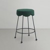 Meridian Furniture,Fleur Green Fabric Counter Stool - 3 of 4