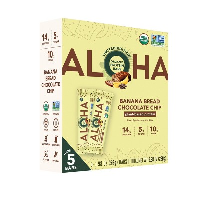 ALOHA Seasonal Protein Bars - 14g Protein - 9.88oz/5ct
