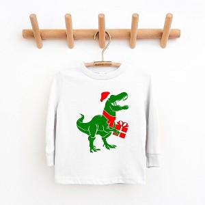 The Juniper Shop Dino Present Toddler Long Sleeve Tee - 1 of 3