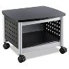 Safco Scoot Printer Stand 20-1/4w x 16-1/2d x 14-1/2h Black/Silver 1855BL - 4 of 4
