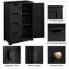 Yaheetech Wooden Bathroom Floor Cabinet with 4 Drawers - 4 of 4