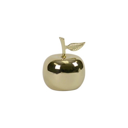 Apple Decorative Figure Paper Weight Gold Threshold Target