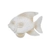 Sagebrook Home Creative Fish Sculpture for Living Room, Bedroom or Office Decor, Whitewash - 2 of 4