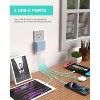 iHome Slim 4-Port USB Wall Charger, AC Pro Multiport Plug Adapter, Phone Charging Block with 4 Ports, Flat USB Wall Adapter for Home & Travel - 2 of 4