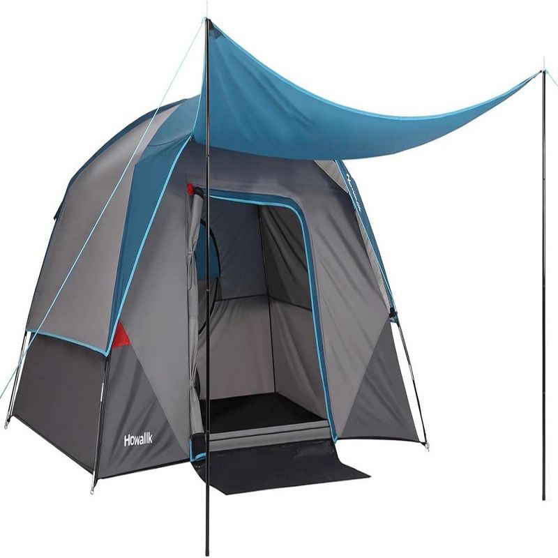 Whizmax Camping Tent with Rainfly, Easy Set up Person for Hiking Backpacking Traveling Outdoor, Light Blue, 1 of 8