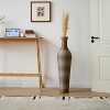 YONWAY   39-Inch Tall Floor Vase, Modern PVC Decorative Ribbed Design with Artificial Rattan Look, Large Statement Piece for Living Room. - 4 of 4