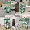 MaseiKar Rolling Utility Cart with Drawer, Utility Cart Made of Multifunctional Storage Organizer Tool for Kitchen, Bathroom, Living Room, Office - 4 of 4