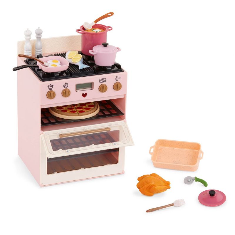 Our Generation Make &#38; Bake Stove with Oven &#38; Cooking Sounds Accessory Set for 18&#34; Dolls, 5 of 8
