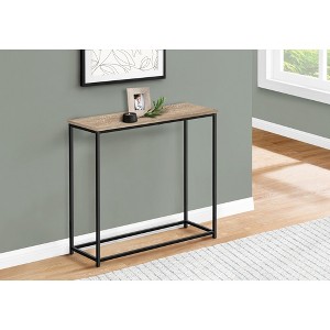 Marble-Look Console Table with Metal Frame for Entryway, Living Room or Office - 1 of 4
