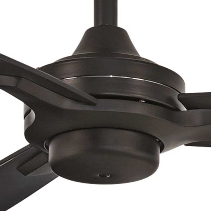 52" Minka Aire Modern Industrial 3 Blade Indoor Ceiling Fan Coal Black for Living Room Kitchen Bedroom Family Dining Home Office, 3 of 6