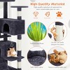 Multi-Functional Cat Treehouse, Sturdy Cat Climbing Frame with Perches, Condos, Scratching Posts & Toys for Indoor Cats - 4 of 4